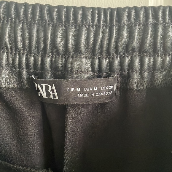 Zara Vegan Leather Pants (US M) - Picture 6 of 6